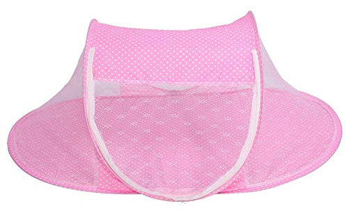 Baby-Säuglingsbett-Überdachung-Moskito-Netz, faltbares Baby-Säuglings-Pop-up Krippen-Wiege Anti-Bug-Zelt-Moskitonetz-Netz-tragbare Baumschulen-Bett-Krippen-Überdachungs-Reise-Bett-Spiel-Schatten(Blau)