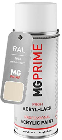 RAL 1013 Blanc perlé/Oyster white Bombe aérosol 400 ml mat satiné séchage rapide
