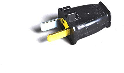 Replacement Part For Fit All Vaccum Cleaner Male Plug W/Grip (Sta-Tite)-Black # compare to part 32-5616-62