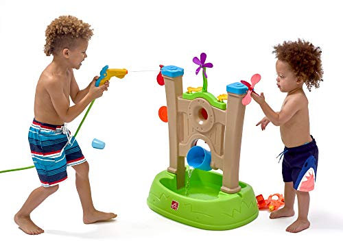 Step2 Waterpark Arcade Wasserspielzeug/Wasserrad | Wasserspieltisch für Kinder inkl. 7-teiligem Zubehör Set | Garten Wasser Spielzeug.