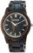 Raptor Herren-Uhr Holzuhr Natur Faltschließe Analog Quarz RA20323 (blau/Eichenholz)