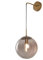 MZStech Industrielle Vintage 15cm Glaskugel Drop Wandleuchte Schlafzimmer Korridor Wandleuchte Licht Retro grau Glaskugel Wandlampe (Grau)
