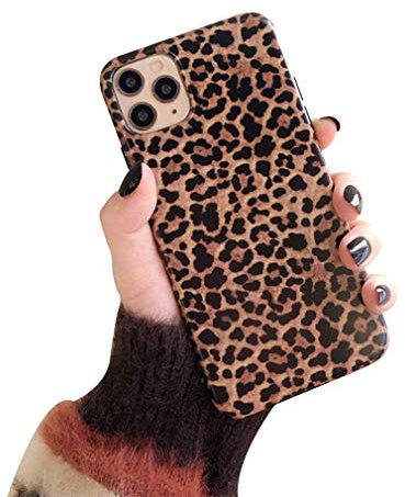 Emlivi iPhone 12 Pro Max Handyhülle - Ultra-dünne Bumper Cover, Silikon Kratzfest Schutzhülle für Apple (6,7) - Leopardenmuster
