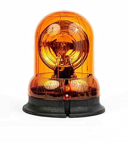 J/J Gyrophare Orange Clignotant 12 / 24V + Plafonnier + H1 Ampoule 150mm x 148mm