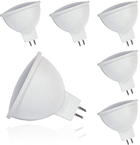 Light Galaxy...6x LED gu5.3 led Warmweiss MR16 Strahler 12v 550lm 3000k 7w (Nicht Dimmbar)