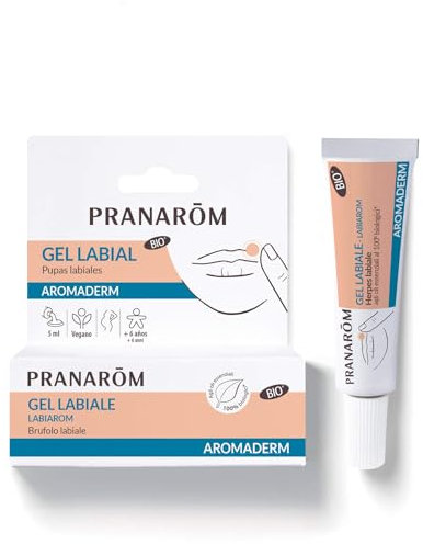 PRANAROM - Labiarom - Gel Labial BIO - Pupas Labiales - Aceites Esenciales 100% puros e integrales - 5 ml