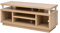 Iris Ohyama, Porta TV/Mobile TV/TV Porta TV in legno/Porta TV con 5 ripiani aperti/TV fino a 43, Legno massello, fori passacavi, Ufficio, Soggiorno - TV Cabinet Middle OTS-100M - Marrone chiaro