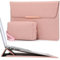 HYZUO 15-16 Zoll Laptophülle Laptop Hülle Tasche mit Standfunktion für MacBook Pro 16 M4/M3/M2/M1 Pro/Max 2025-2019, MacBook Pro 15 2015-2012, XPS 15, HP Envy 15,6, Rosa(Smiley)