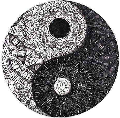Puzzles en Bois, KAAYEE Yin Yang Puzzle en Bois, Puzzle de Chinois Kongfu, Pièces de Puzzle en Bois de Forme, Puzzle Animaux Bois avec Boîte-Cadeau en Bois (Yin Yang, XL)