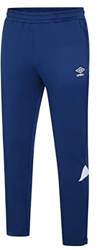 Umbro Mens Total Tapered Training Jogging Bottoms (L) (Navy/White)
