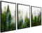 ag.art deco Mood 3er Poster Set | Wald im Nebel Modern Kunstdruck | 3 Stück 40x50cm | Wanddeko Wandbilder Wohnzimmer Schlafzimmer Küche Esszimmer und Badezimmer | ohne Rahmen