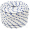 vidaXL Boat Rope Anchor Line Braided Cord UV Resistant Ship Marine Yacht Coil Rope Abrasion Resistant 12 mm 25 m Polypropylene, White and Blue