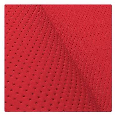 Kunstleder Meterware Stoffe zum Nähen Rot Wasserdichte Polsterung (1 Stk- Breite: 140cm x Länge: 100cm) Polsterstoff Polster für Möbel Schuhe Handtaschen Steppung Perforiert