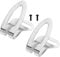 EMSea 2Pcs Cordless Drill Belt Hook Clips with Screws 372229 331277 Compatible with Hitachi 18V Cordless Drill Power Tool Waist Buckle Silver