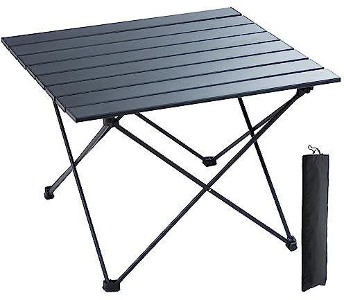 VEVOR Klapptisch Campingtisch 565x460x405 mm, Zusammenklappbarer Gartentisch Balkontisch Mehrzwecktisch 30 kg Belastbar Aluminiumlegierung Camping Tisch Falttisch Hochtemperaturbeständig Tragbar