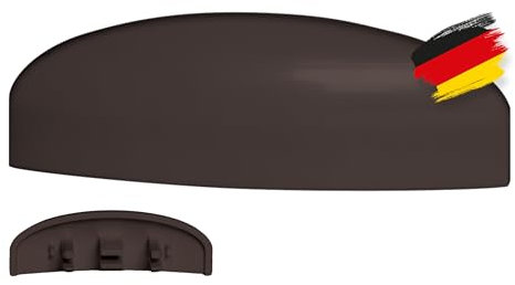 BAUHELD® Fenster Wasserschlitzkappen 25-30 mm [30 Stück] - Abdeckung aus beständigem ASA Kunststoff [Made in Germany] - Zum Auffangen von Kondenswasser am Fensterrahmen Lüftungsschlitz - RAL 8019