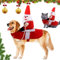 Hund Weihnachtsmann Kostüm, Katze Hund Weihnachtskostüm, Weihnachtsmann Hundemantel, Haustier Christmas Kleidung, mit Mütze Weihnachtsmann, für Katze Hund Weihnachten Party Geburtstag (L)