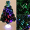 Artificial Christmas Tree Fiber Optic Traditional Star Top Metal Stand Xmas Holiday Home Office Street Decoration Indoor Outdoor (45 Cm)