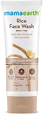 Nettoyant visage au riz avec eau de riz et niacinamide pour peau de verre – 100 ml