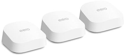 Introducing Amazon eero 7 dual-band mesh Wi-Fi 7 router (newest model) – Supports internet plans up to 2.5 Gbps, Coverage up to 560 m², 3-pack