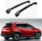 JUNYEW Dachgepäckträger Dachträger für Peugeot 2008 SUV 2014-2019 -Aluminium (2 Stücke) Integrierte Dachreling Tragkraft 75 Kg Vormontiert Inklusive Schloss,B