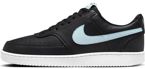 Nike DH2987 Court Vision Low Next Nat White/LT Smoke Grey, Black Glacier Blue White, 42 EU