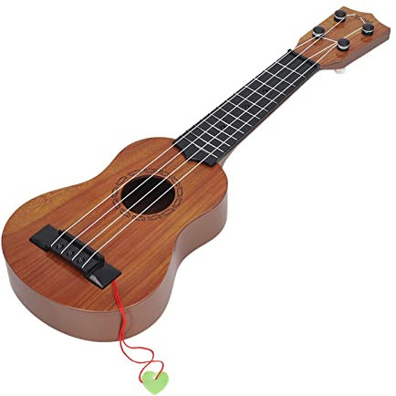 Ukulele-Gitarrenspielzeug, 4-saitiges Tragbares Elektronisches Musikinstrument, für den Aufbau von Anfängerfähigkeiten, Umweltfreundlicher ABS-Kunststoff (Typ 1)