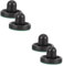 BESPORTBLE 2 Sätze Tischhockeygriffe Schläger Für Eishockey Wiederverwendbarer Hockeyschieber Airhockey Tischhockey-flusen Schwarze Griffe Tischzubehör Hockeyspielteile Fussel Black Abs