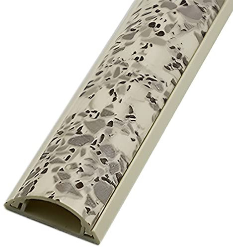 ASerZenith Kabelabdeckung für Marmorbodenwand, Langer, schmaler PVC-Kabelschutz für TV-Lampen, Wandleuchter, Elektrokabel, leicht zu schneiden, Küche außen, Länge 90 cm (35