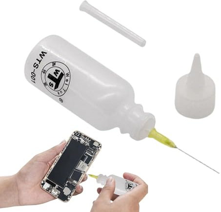 Botella de punta de aguja, aplicador de pegamento con punta de precisión, botella de compresión con punta de aguja, botella portátil a prueba de fugas, aplicador de disolvente de aceite para soldadura