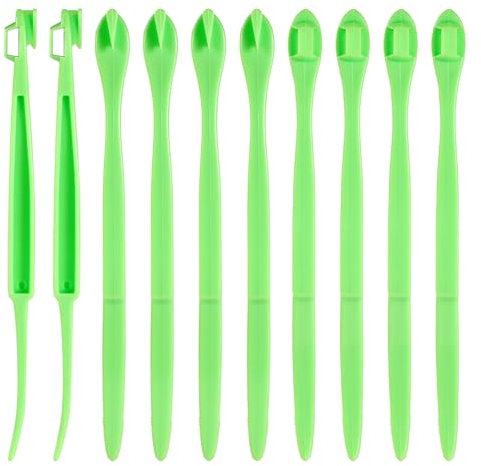 Tinoaly Orangenschäler, 10er Pack, Plastik, Grasgrün, Fruchtschäler, Zitrusschalenschäler, Küchenzubehör, Küchengeräte