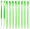 10uds Pelador de Naranjas, Pelador de Naranjas Manual de Plástico Pelador de Cítricos con Mango Largo Pelador Fruta Accesorio de Cocina Utensilio de Cocina(Verde Hierba)