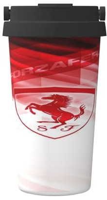 DOEMTY Ferrari - Taza de viaje para café sin BPA, 500 ml, aislada, duradera, opción de impresión personalizada
