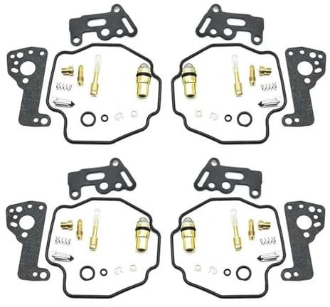 Membrandichtungssatz Motorrad Vergaser Reparatur Kit Für Y&amaha VMX1200 1985-2007 Carb Kammer Dichtung Schwimmer Ventil Nadel Sitz O-Ring 4 Sets