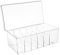 iplusmile Rangement de Transparent avec Couvercle Rotatif Organisateur de Cartes de Visite Compact et Pratique pour Ordonné