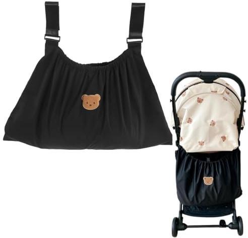 Kinderwagen Einkaufstasche,Universalnetz für Kinderwagen & Buggys, Buggy Organizer, Wickelflaschen Aufbewahrungstasche, flexibler Universalverschluss,Aufbewahrungstasche Passend für die meisten Griffe