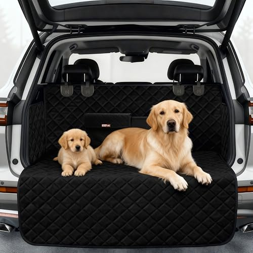 Upgrade4cars Premium bagageutrymmesskydd hund med lastkantskydd Vattentätt & halkfritt | Bilhundmatta Bagageutrymme Polstrerat