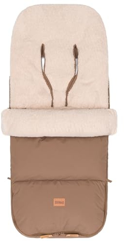 Fillikid Winterfußsack Kinley Exklusiv | warmer Babyfußsack mit Coral Fleece | wind- & wasserabweisend | Rundum-Reißverschluss, Oberteil abnehmbar | 50 × 100 cm, waschbar 30 °C