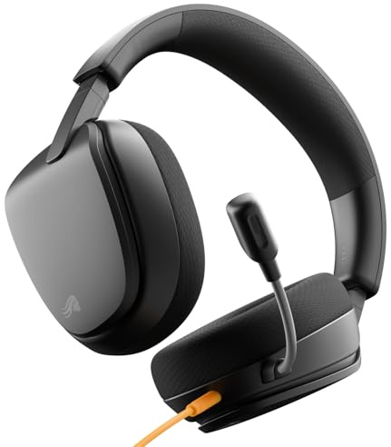 GLORIOUS GHS Eternal Cuffie Stereo Da Gaming (Nero) | Driver Ad Alta Fedeltà, Microfono Rimovibile Con Resa Cristallina, Cuscinetti In Memory Foam E Struttura Robusta E Leggera