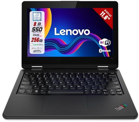 Lenovo ThinkPad Yoga 11E - Display 11.6 HD - Intel i5-8200Y 2 Core 1.30Ghz - Ram 8Gb SSD 256Gb - Webcam, HDMI, WiFi, Bluetooth, Win 11 Pro (Ricondizionato)