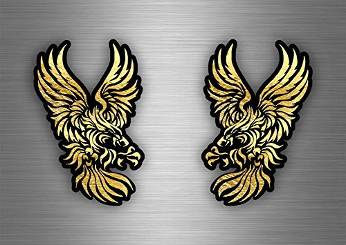 Akacha 2X Sticker Aufkleber Tuning Motorrad Adler JDM Scooter Bomb tribal JDM