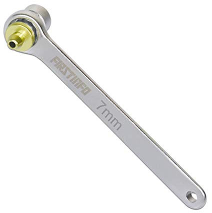 FIRSTINFO Mini 7 mm Bremsflüssigkeits-Kupplungsentlüfter 12-Punkt-Schlüssel für Bremsentlüftung und hydraulische Kupplungssysteme
