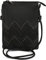 styleBREAKER Damen Mini Bag Umhängetasche mit Zick-Zack Cutout und Nieten, Schultertasche, Handtasche, Tasche 02012211, Farbe:Schwarz