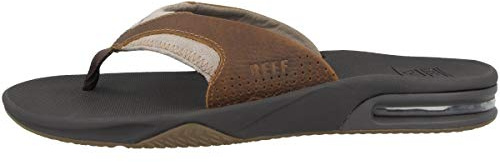 Reef Leather Fanning, Chanclas para Hombre, Marrón (Bro/Brown 4 Br4), 35 EU
