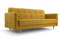 mb-moebel Schlafsofa Kippsofa Sofa mit Schlaffunktion Klappsofa Bettfunktion mit Bettkasten Couch - Scarlett (Gelb)