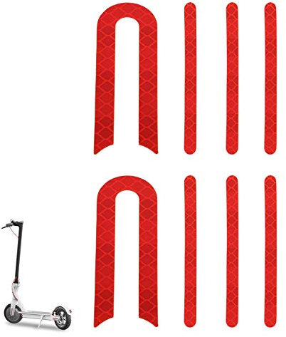 Yungeln 2 Stücke Scooter Ersatzteil Zubehör Reflektor Sticker für Vorder- und Hinterrad, Reflektoren Aufkleber Sticker für Xiaomi 1S / M365 /Pro Scooter
