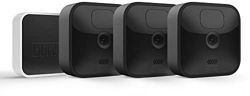 Blink Outdoor with two-year battery life | Wireless HD smart security camera, motion detection, Alexa enabled | 3-Camera System with Sync Module