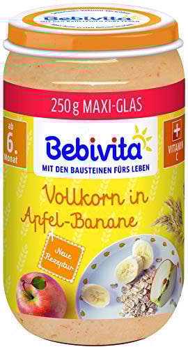 Bebivita Frucht & Getreide Vollkorn in Apfel-Banane, 250 g