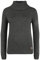 OXMO OXPIA Damen Rollkragenpullover Pullover mit Rollkragen Reißverschluss Baumwollmischung Regular fit, Größe:M, Farbe:DAR Grey M (798288)
