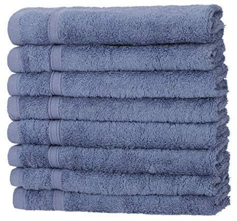 Lot de 8 serviettes pour invités - 50 % bambou et 50 % coton - Certifiées Öko-Tex Standard - Qualité supérieure durable 450 g/m².